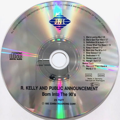 R. Kelly And Public Announcement : Born Into The 90's (CD, Album, RE)