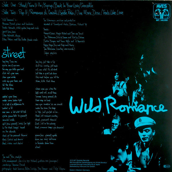 Herman Brood & His Wild Romance : Street (LP, Album)