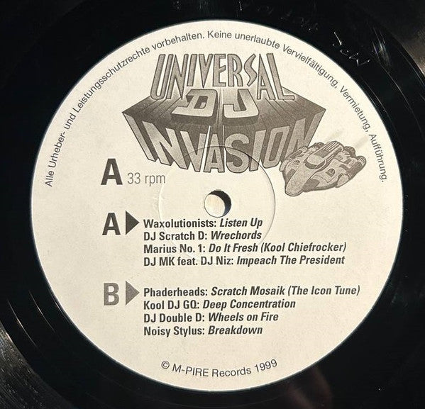 Various : Universal DJ Invasion (2xLP, Comp)
