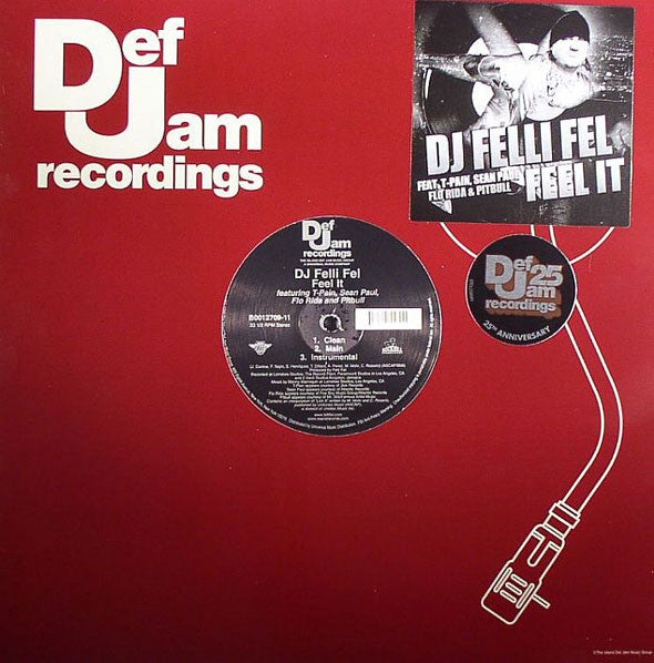 DJ Felli Fel* Featuring T-Pain, Sean Paul, Flo Rida And Pitbull : Feel It (12")