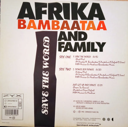 Afrika Bambaataa & Family : Save The World (12")