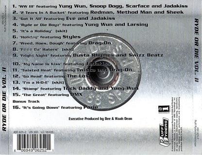 Ruff Ryders : Ryde Or Die Vol. II (CD, Comp)
