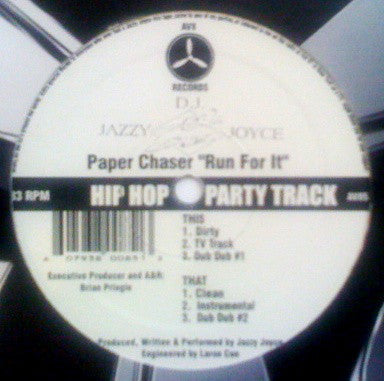 Jazzy Joyce : Paper Chaser "Run For It" (12")