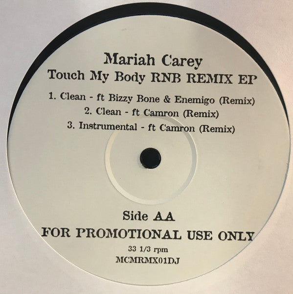 Mariah Carey : Touch My Body Remix Ep (12", Promo)