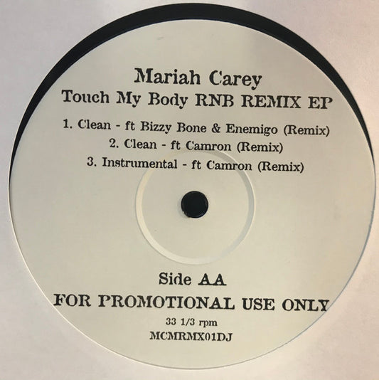Mariah Carey : Touch My Body Remix Ep (12", Promo)