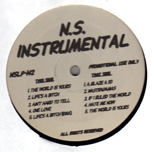 Nas : Instrumental L.P. (LP, Album, Promo, Unofficial)