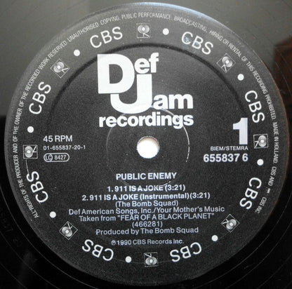 Public Enemy : 911 Is A Joke (12", Maxi)