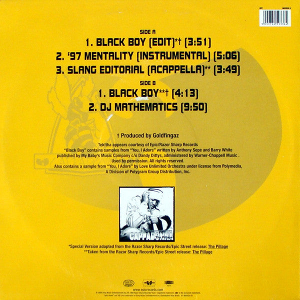 Cappadonna : Black Boy (12")