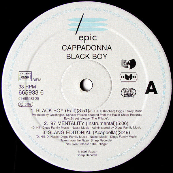 Cappadonna : Black Boy (12")