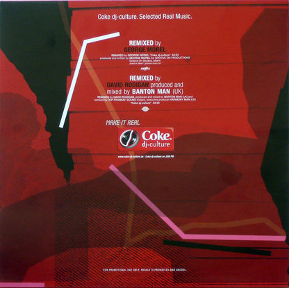 George Morel / David Rodigan : Coke Dj-culture (12", Promo, Red)
