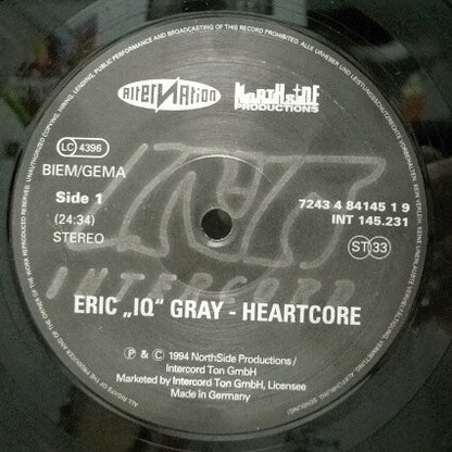 Eric "IQ" Gray : Heartcore (LP, Album)