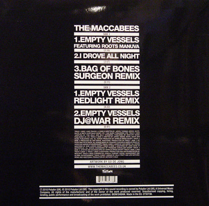 The Maccabees Featuring Roots Manuva : Empty Vessels (12")