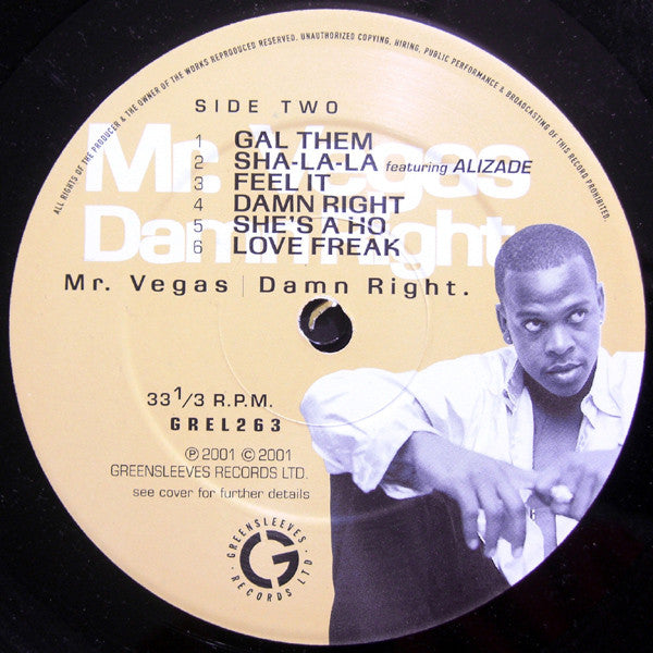 Mr. Vegas : Damn Right (LP, Album)