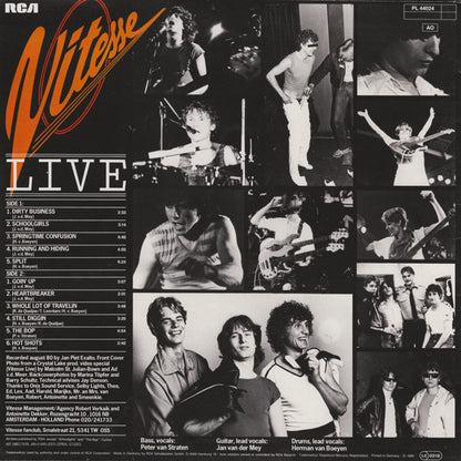 Vitesse (2) : Live (LP, Album, Ora)