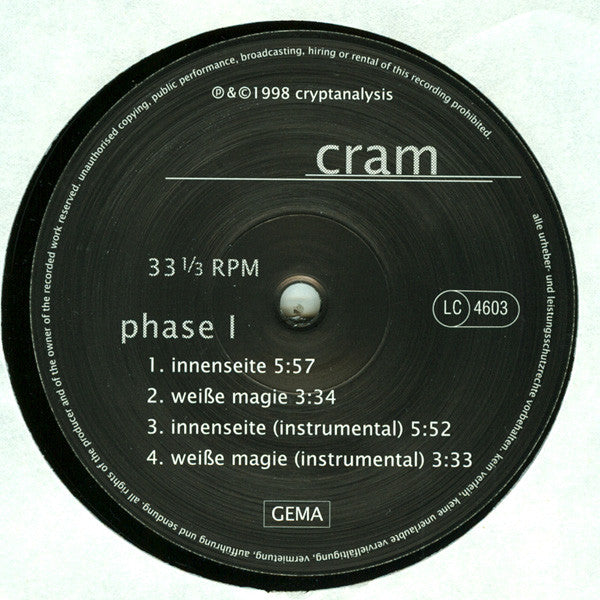 Cram : Innenseite (12")