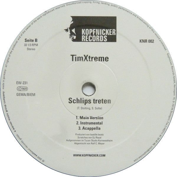 Tim Xtreme : Weird Shit / Schlips Treten (12")