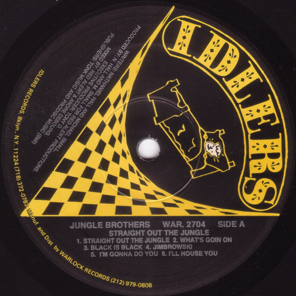 Jungle Brothers : Straight Out The Jungle (LP, Album, RE, Bla)