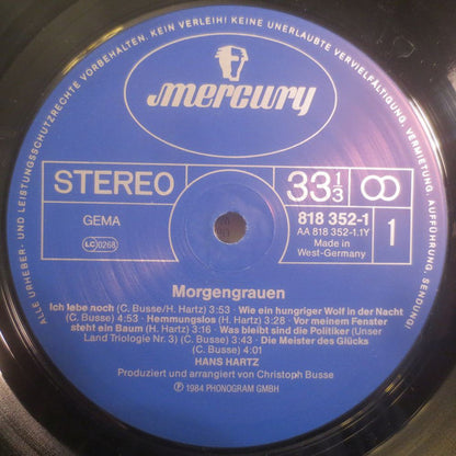 Hans Hartz : MorgenGrauen (LP, Album)