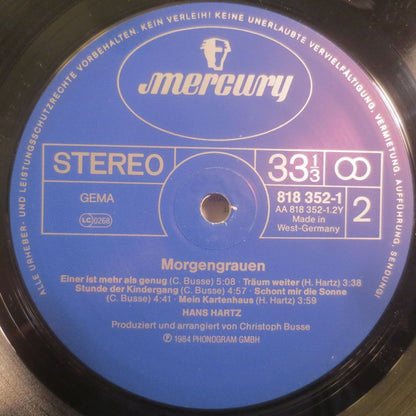 Hans Hartz : MorgenGrauen (LP, Album)
