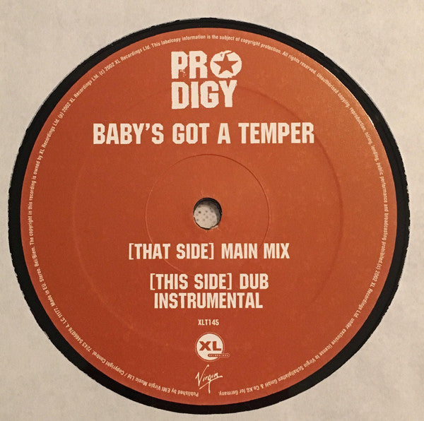 The Prodigy : Baby's Got A Temper (12")