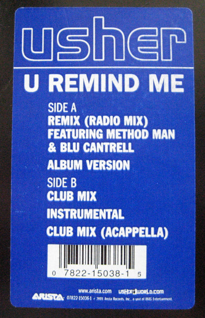 Usher : U Remind Me (12", Single)