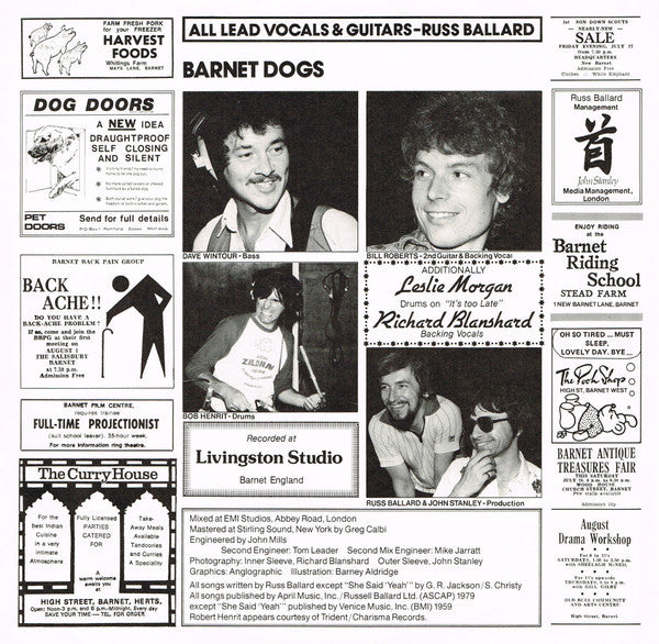 Russ Ballard : Barnet Dogs (LP, Album)