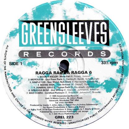 Various : Ragga Ragga Ragga 6 (LP, Comp)