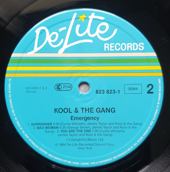 Kool & The Gang : Emergency (LP, Album)