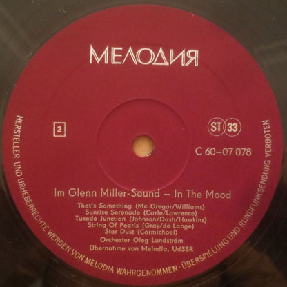 Oleg Lundstrem Orchestra : In The Mood: Glenn Miller-Sound (LP)