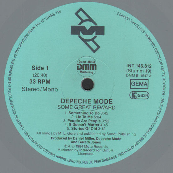 Depeche Mode : Some Great Reward (LP, Album, RP, Gre)