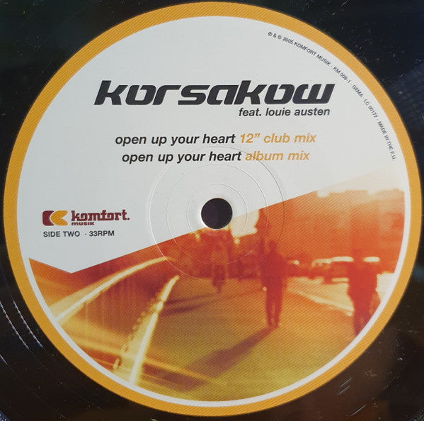 Korsakow Feat. Louie Austen : Open Up Your Heart (12", Maxi)