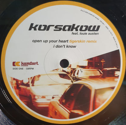Korsakow Feat. Louie Austen : Open Up Your Heart (12", Maxi)