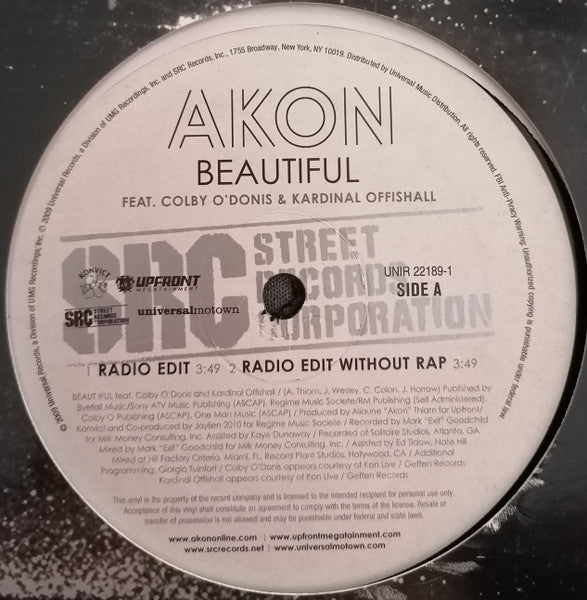 Akon : Beautiful (12")