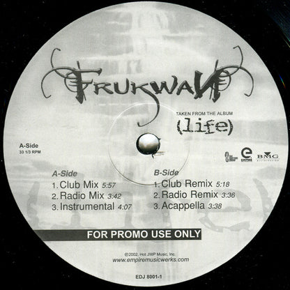 Frukwan* : Life (12", Promo)