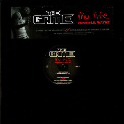 The Game (2) feat. Lil' Wayne* : My Life (12", Promo)