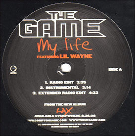 The Game (2) feat. Lil' Wayne* : My Life (12", Promo)