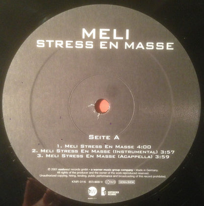 Meli : Stress En Masse (12")