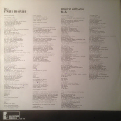 Meli : Stress En Masse (12")
