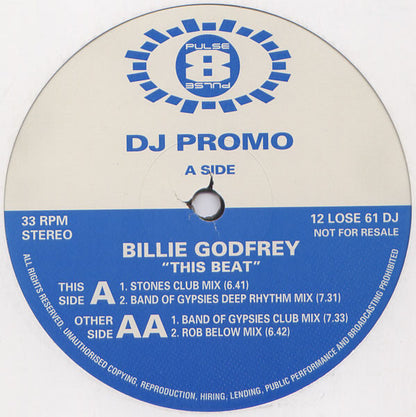 Billie Godfrey : This Beat (12", Promo)