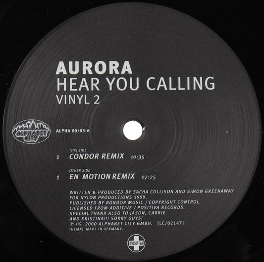Aurora : Hear You Calling (Vinyl 2) (12")