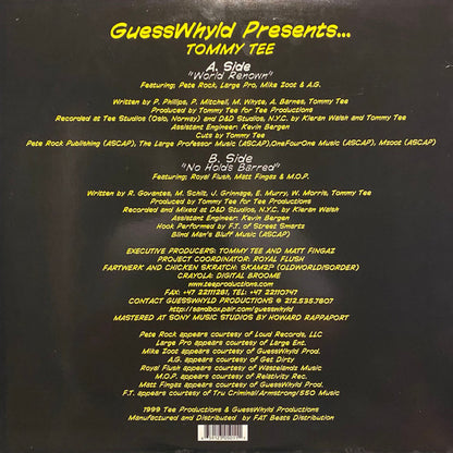 Tommy Tee : World Renown / No Holds Barred (12")