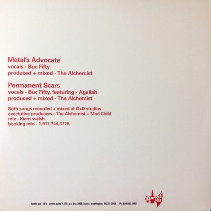 Buc Fifty : Metal's Advocate (12")