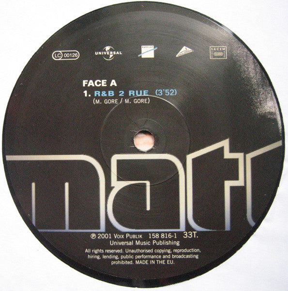 Matt (5) : R&B 2 Rue (12")
