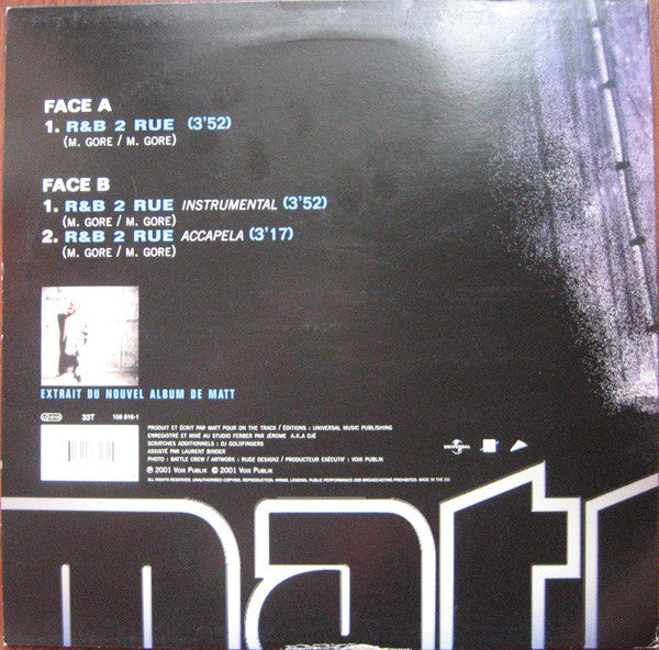 Matt (5) : R&B 2 Rue (12")