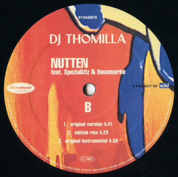 Thomilla : Wickedness Broke Ya Neck / Nutten (12")