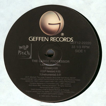 The Large Professor* : I Juswannachill (12")