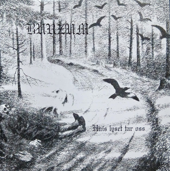 Burzum : Hvis Lyset Tar Oss (LP, Album, RE, Unofficial, Whi)