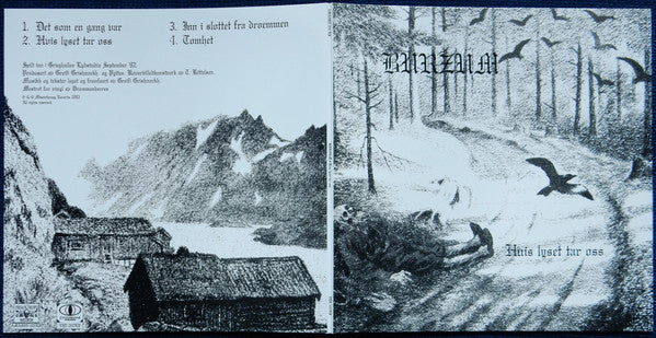 Burzum : Hvis Lyset Tar Oss (LP, Album, RE, Unofficial, Whi)