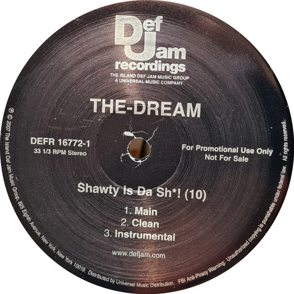 The-Dream : Shawty Is Da Sh*! (10) (12", Promo)