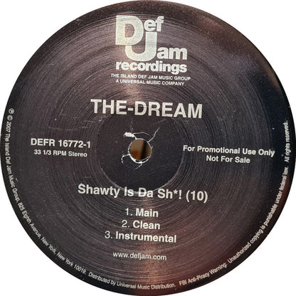 The-Dream : Shawty Is Da Sh*! (10) (12", Promo)